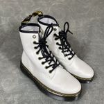 Dr. Martens Luana White Leather Lace Up Combat Boots Women Sz 5 Smooth Punk New Photo 1