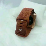 Floral Fall Design Apple Watch Bands 42mm 44mm 45mm 49mm Brown Photo 6