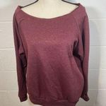 OTL Burgundy Cropped Long Sleeve Sweatshirt Size XL Photo 0