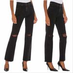 SLVRLAKE Black Distressed High Rise Straight Leg London Jeans Size 28 Photo 3