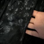 Raquel Allegra Skirt Tie Dye High Low Elastic Button Front Goth Black 1 M 32 Size M Photo 1