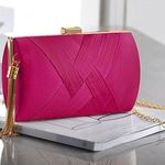 Womens Elegant Tassel Evening Clutch Cross Body & Purse Bag Wedding Prom Formal Photo 1