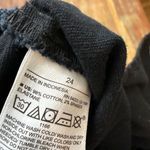 Old Navy  Black Wide Leg Pants Cropped, Size 24 Plus Women Photo 5