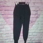 Lounge  BRANDED WAIST AND ANKLE THICK KNIT BLACK JOGGER SWEATPANTS SMALL Photo 1