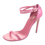 Burberry Bubblegum Pink Leather Heels EU 39 / US 9 Strappy Sandal Stiletto Pumps Photo 0