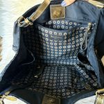 Eric Javits Black Nylon Shoulder Bag Gold Trim Hardware Designer Purse Classic Photo 8