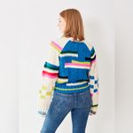 MOTHER The Itsy Raglan Sweater in Flash of Light L NWT White Size L Photo 5