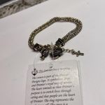 Premier Designs Women’s  NWT Gold Tone Charm Double Strand Costume Bracelet Photo 9