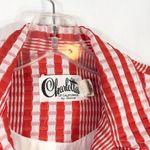 Vintage Charlotta California Glazier Blazer Jacket Red White Candy Stripe 1170‎ Size M Photo 7