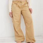 Aerie Avenue Baggy Wide Leg Cargo Pant Field Khaki M Photo 9