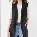 Silence + Noise  Brendan Pinstripe Belted Vest Photo 0
