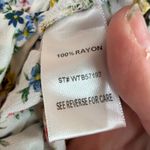 Lost + Wander Women's Floral Twist Crop Bell Sleeve Blouse Shirt Size Small White Photo 1