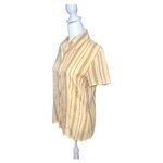 Chaus Beige Striped women’s Shirt Tan Size 4 Photo 1