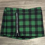 Tripp NYC Green & Black Plaid Mini Skirt | Size S Photo 0