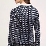 Anthropologie Hei Hei Vala Quilted Open Front Blazer Jacket Blue Women’s Small Photo 2