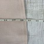 Miholl Women M mock neck waffle texture lace sleeve blouse w/zipper back closure Tan Size M Photo 8