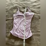Y2K Light Purple Soft Lace Ruched Vintage Tank Top Women’s Cami Sz S EUC Pink Photo 4
