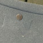 Lucky Brand  Ruffled Wide Crewneck Top Dusty Blue Small Photo 4