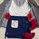 Vintage 70s David Smith golf print skort Blue Size L Photo 1