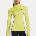Under Armour NWT Women's  Train Cold Weather ½ Zip Pullover Lime Green Photo 1