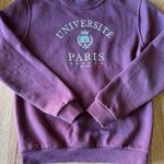 Vintage Universite Paris France Crewneck Red Size M Photo 0