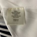 Eliza J  Dress 8 Navy White Striped Back Zip Classic Career Photo 6