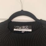 Dalia Collection Dalia MacPhee Black Pullover Midi Ribbed Sweater Dress Pleated Ombre Size 2X Photo 8