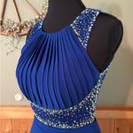 Morgan & Co. Blue Halter Prom Gown Size undefined Photo 1