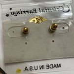 Celestial crescent moon and stars earrings Gold Photo 5