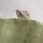 Flax VTG  Angelheart Green 100% Linen Midi Dress Lagenlook Buttons Pockets SMALL Photo 8