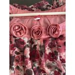 Elle Vintage Y2K  Dress Sleep Floral Sleeveless Ruffle‎ Clueless Sheer Pink L Photo 1