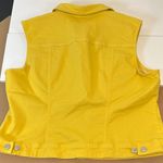 Tribal Jeans Yellow Sleeveless Denim Vest Button Up Women’s Size XL Photo 6