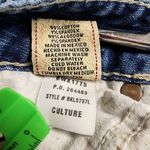 BKE Culture Stretch Women 26 x 33 1/2 Denim Jeans Flare Leg Raw Hem Light Wash Photo 4