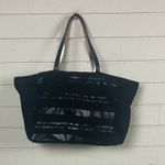 Victoria's Secret Victoria’s Secret Black Ziip Up Weekender Tote Photo 1