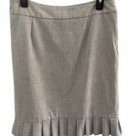 Worthington  Grey Pleated Hem Pencil Classic Fit Skirt Type 10 Business‎ Workshop Photo 3
