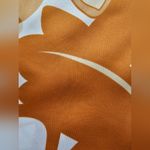 Flower Print 1970s Style Neck Scarf in Orange and Brown Square Neck Scarf Size 34 Photo 2