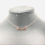 Sterling Silver “MINDY” rose gold  name necklace Photo 4