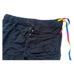 Feeling pound unisex medium black shorts rainbow drawstring loose fit comfy Photo 3