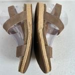 Lucky Brand Gadine Espadrille Sandal Women's 8.5M Tan Suede Ankle Strap Open Toe Photo 6