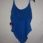 No Boundaries NoBo XL Lapis Blue Feelin Beachy 1-Piece Swim Plus Photo 2