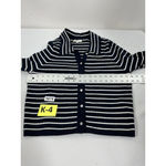 Bagatelle Womans Collection Long Sleeve Button Up Cardigan Sweater XL Navy Photo 5