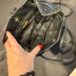 Loewe Vintage  Flamenco Knot Drawstring Bag Black Nappa Leather Pouch Clutch Photo 4