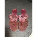 Coach Pasarella womens size 10 Glitter Butterfly Pink flip flops Sandals Photo 1
