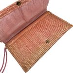 Vintage Raffia Straw Clutch Made in Italy Tan Photo 2