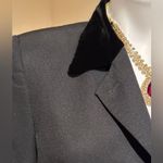 Buttons Vintage Black Jacket velvet pockets & Collar decorative  No Tag S… Photo 3