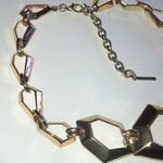 T Tahari  Gold Tone Cutout Runway Statement Necklace Photo 5