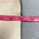 Storets  S/M Black White Asymmetrical Colorblock Distressed Ribbed Crop Top Photo 5