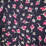 Ralph Lauren Lauren Georgette French Navy Pink Floral Fit and Flare Dress size 2 Photo 7