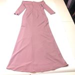 After Six  Wide Bateau Neck Crepe Evening Dress XS Photo 7