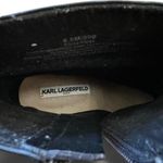 Karl Lagerfeld  FRIEDA ANKLE BOOT IN SUEDE AND LEATHER BLACK SIZE 8.5 Photo 3